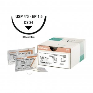 SUTURA MONOSYN 4/0 (1,5) 70...