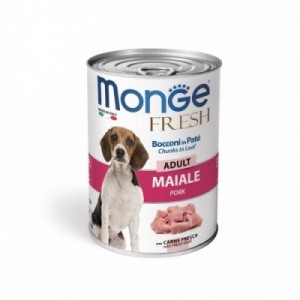 MONGE CANE FRESH maiale 24...