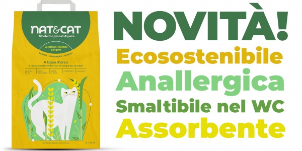 Nat&Cat  finalmente la lettiera per il pet care!